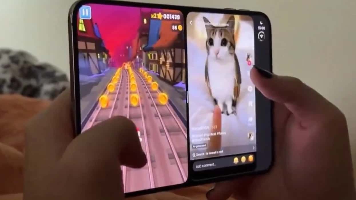 iPhone Duo, the concept that allows you to play Subway Surfers and watch TikTok simultaneously