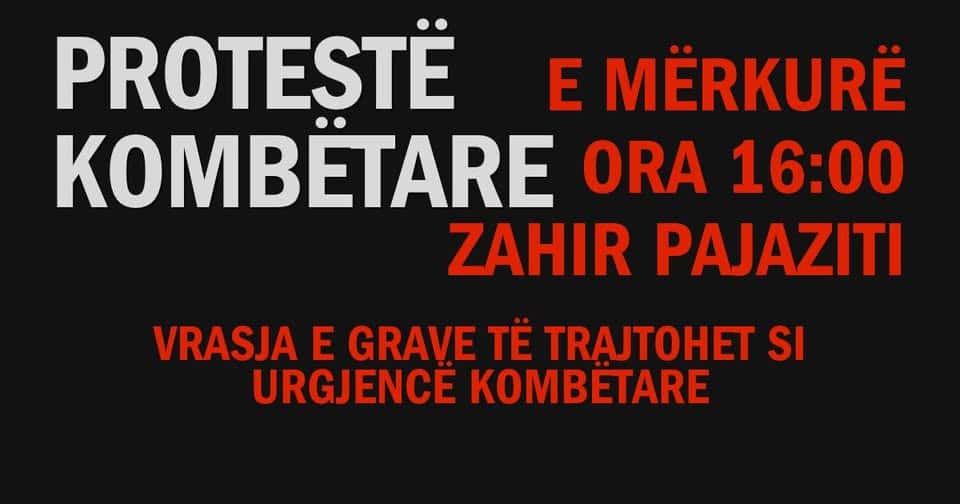 The state to answer, following the assassination of Arlinda Zekaj, warns protest Wednesday