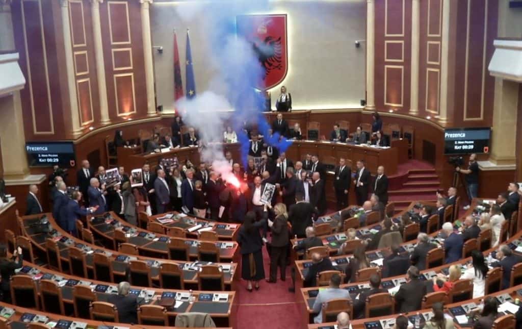 Tensions in Albania’s Parliament, flare blaze, four opposition deputies disfellowshipped