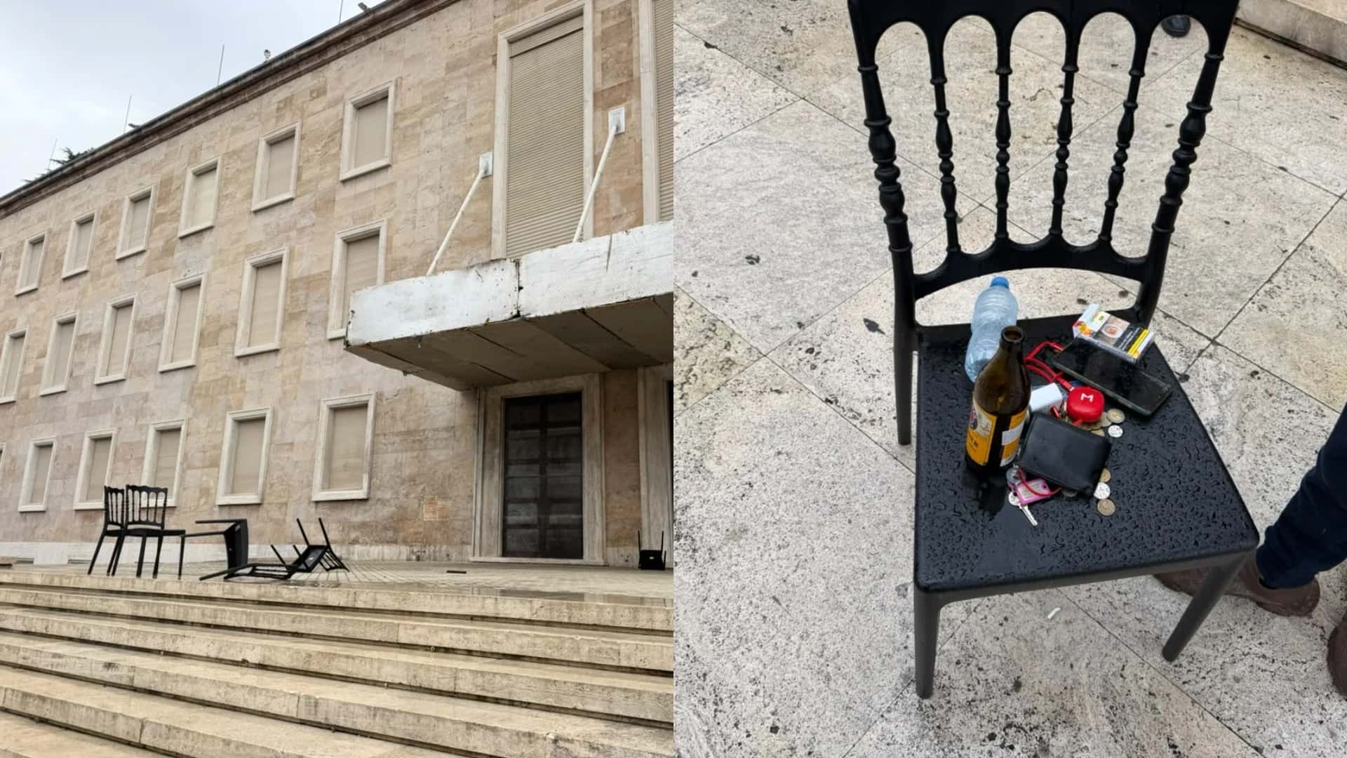 Protesters overturn Rama’s chairs, reject dialogue