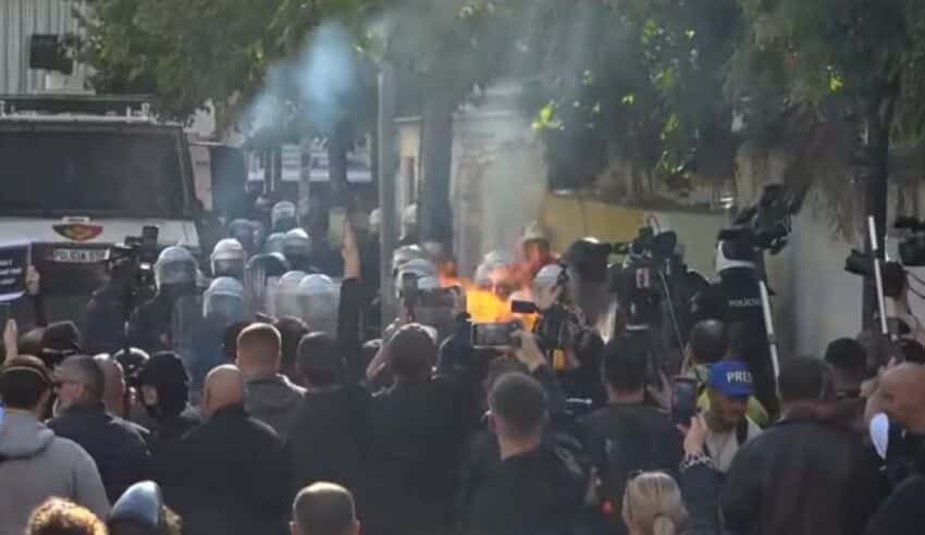 Injured during protest in Albania, eight persons received medical assistance