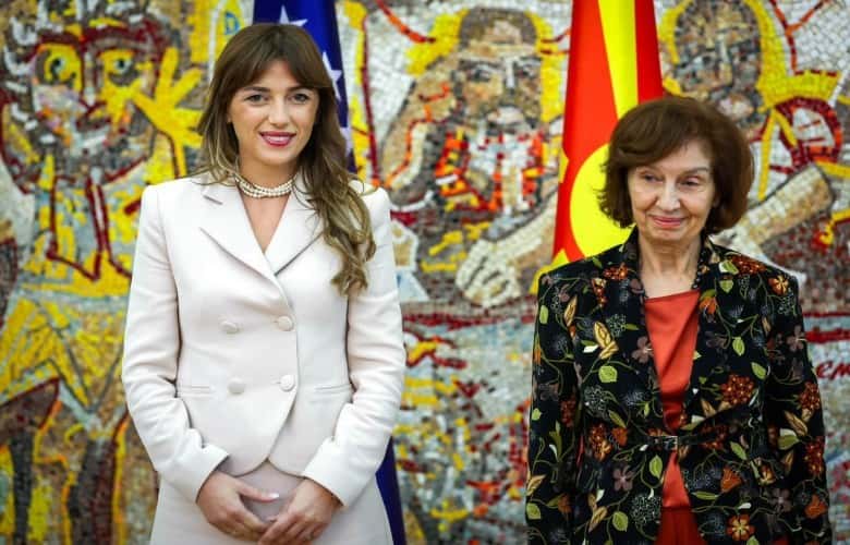 Haxhiu meets North Macedonia president, co-operation talks