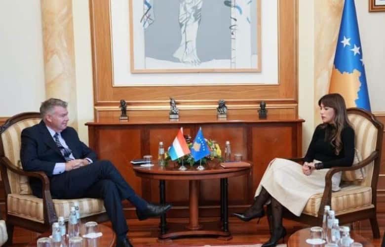 Haxhiu hosted Luxembourg Embassy Mission Chief Eric Dietz