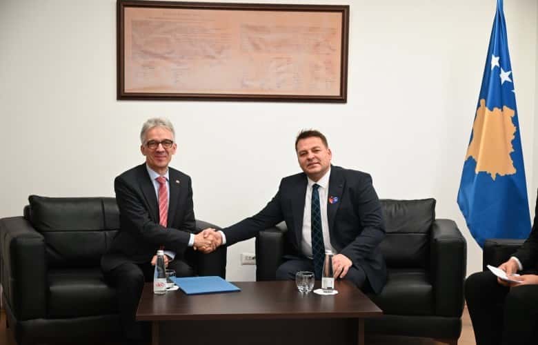 Minister Muja hosted German Ambassador to Kosovo Rainer Rudolph