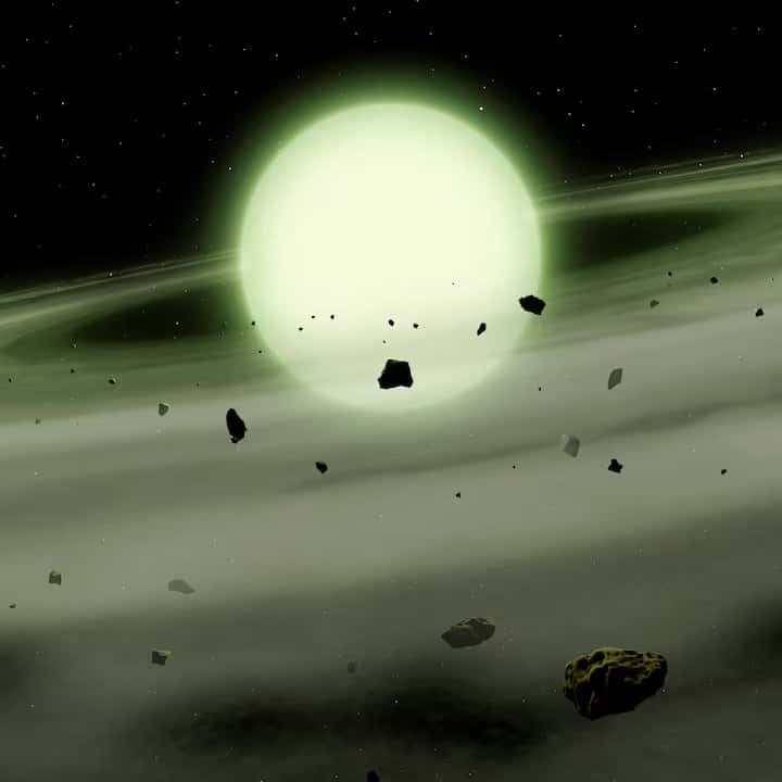 Astronomers first identify a green star
