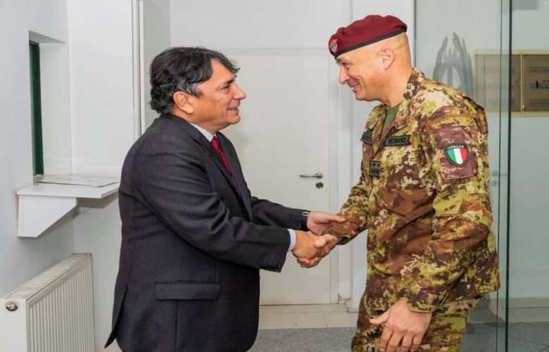 KFOR Commander Meets With Italian Ambassador, Discussing Co-ordination, Security in Kosovo