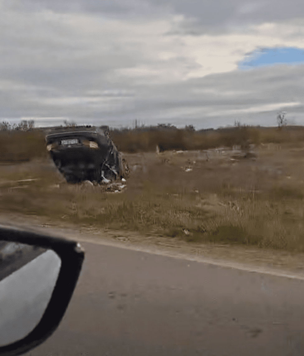 Self-accident in Gurrakoc of Istog, car out of the way and rolls