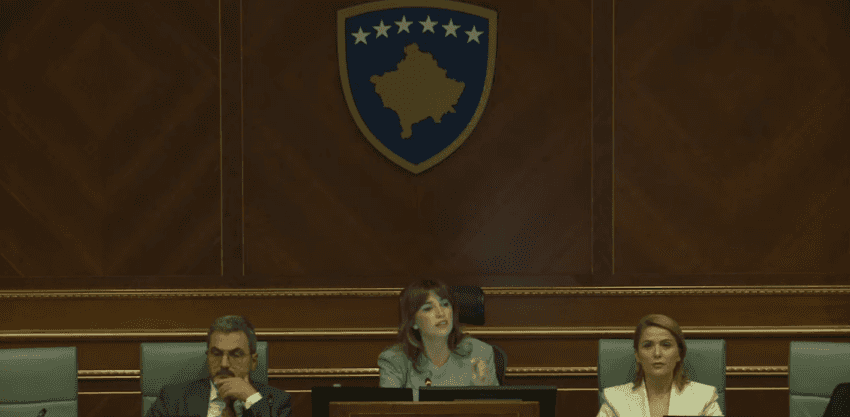 The clash between Hadziu and Hazir in the Parliament during debate over Arlinda’s murder