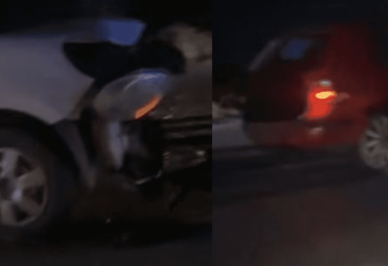 Traffic accident between two cars in Glareva, Kline