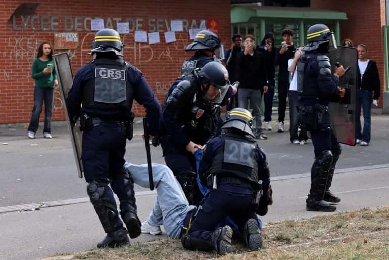 Hundreds of thousands of protesters in France, over 1,300 arrested after clashes with police