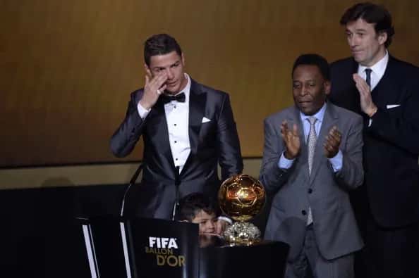 Cristiano Ronaldo is named winner of the Best Golden Ball award, with the 2008 season
