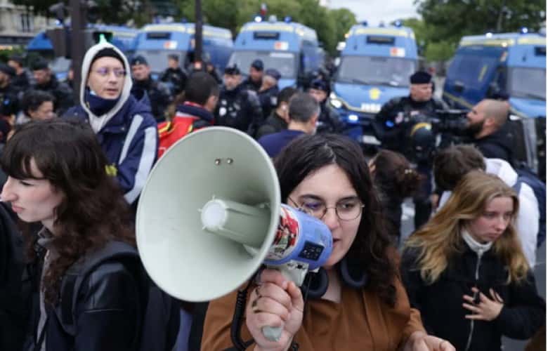 Scare measures against protests in France