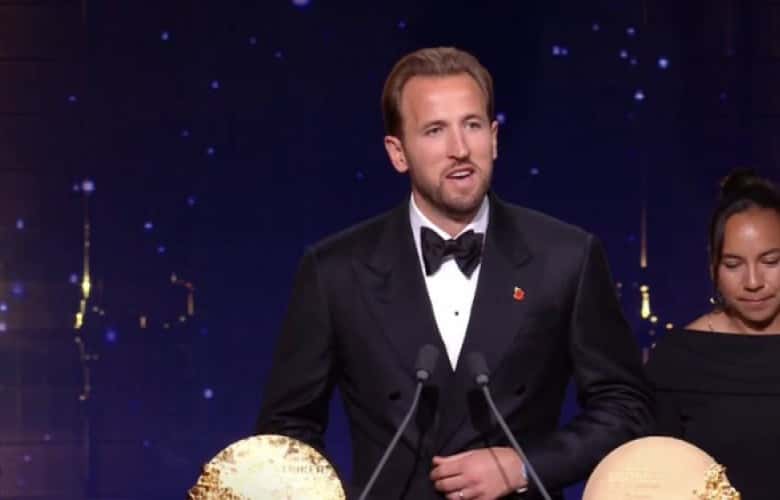 Harry Kane wins the prize as the best attacker of the year