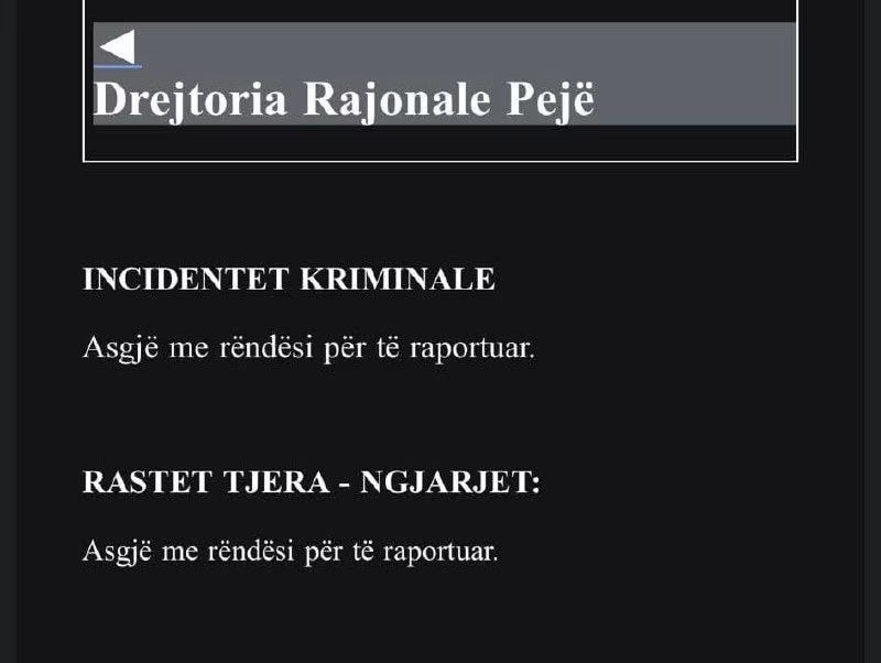 “Asgjë me rëndësi për të raportuar.” Vetëm një grua e kanë vrarë