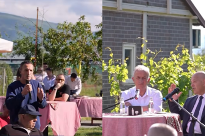 Ardian Gjini nga takimi me fermerët në Suharekë: Toka që punohet nuk do të tatohet