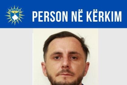 Policia kërkon bashkëpunimin e qytetarëve për arrestimin e Kujtim Koqit nga Prizreni