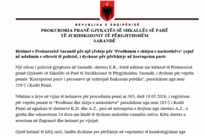 Përgjimi çoi në pranga nënkomisarin në Sarandë, dyshohet se i kërkoi para të dyshuarit për shpërndarje droge