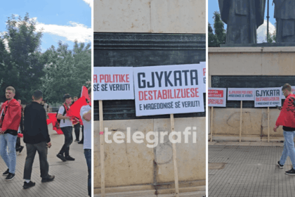Protesta e dytë e studentëve në Shkup, fillon tubimi i protestuesve pranë Urës së Gurit