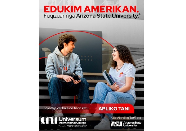 Lansohet kampanja âEdukim Amerikan, Fuqizuar nga Arizona State University đâ nga UNI â Universum International College Lansohet kampanja âEdukim Amerikan, Fuqizuar nga Arizona State University đâ nga UNI â Universum International College
