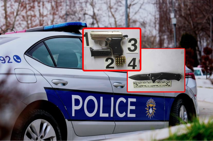 Kontrolle në shkolla të Mitrovicës së Jugut e Skenderajt, gjenden armë zjarri e thikë- Policia jep detaje