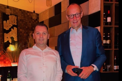 Kancelari gjerman Friedrich Merz mysafir në restorantin e shqiptarit Fatos Xhafolli në Berlin