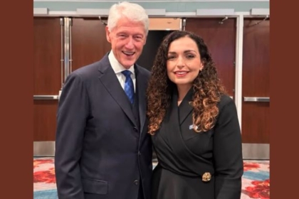 Osmani takohet me Presidentin Clinton në SHBA