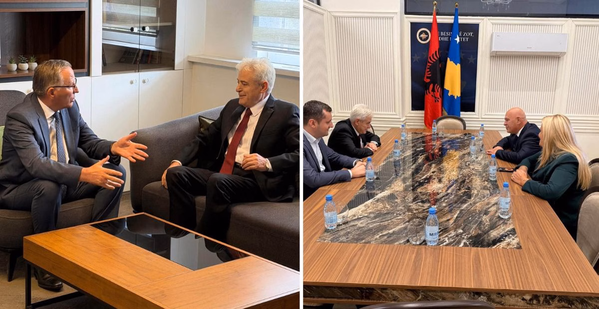 Ahmeti takohet me Hamzën e Gjinin, diskutojnë zhvillimet politike dhe zhvillimet në Hagë